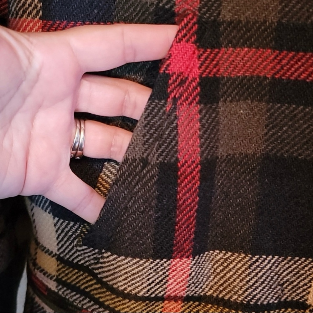 ralph lauren plaid wool medium retro - Picture 5 of 7